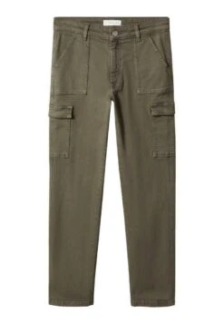 Mango Kids Slimcarg - Jean Droit - Kaki