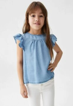 Mango Kids Nacha - Blouse - Mittelblau