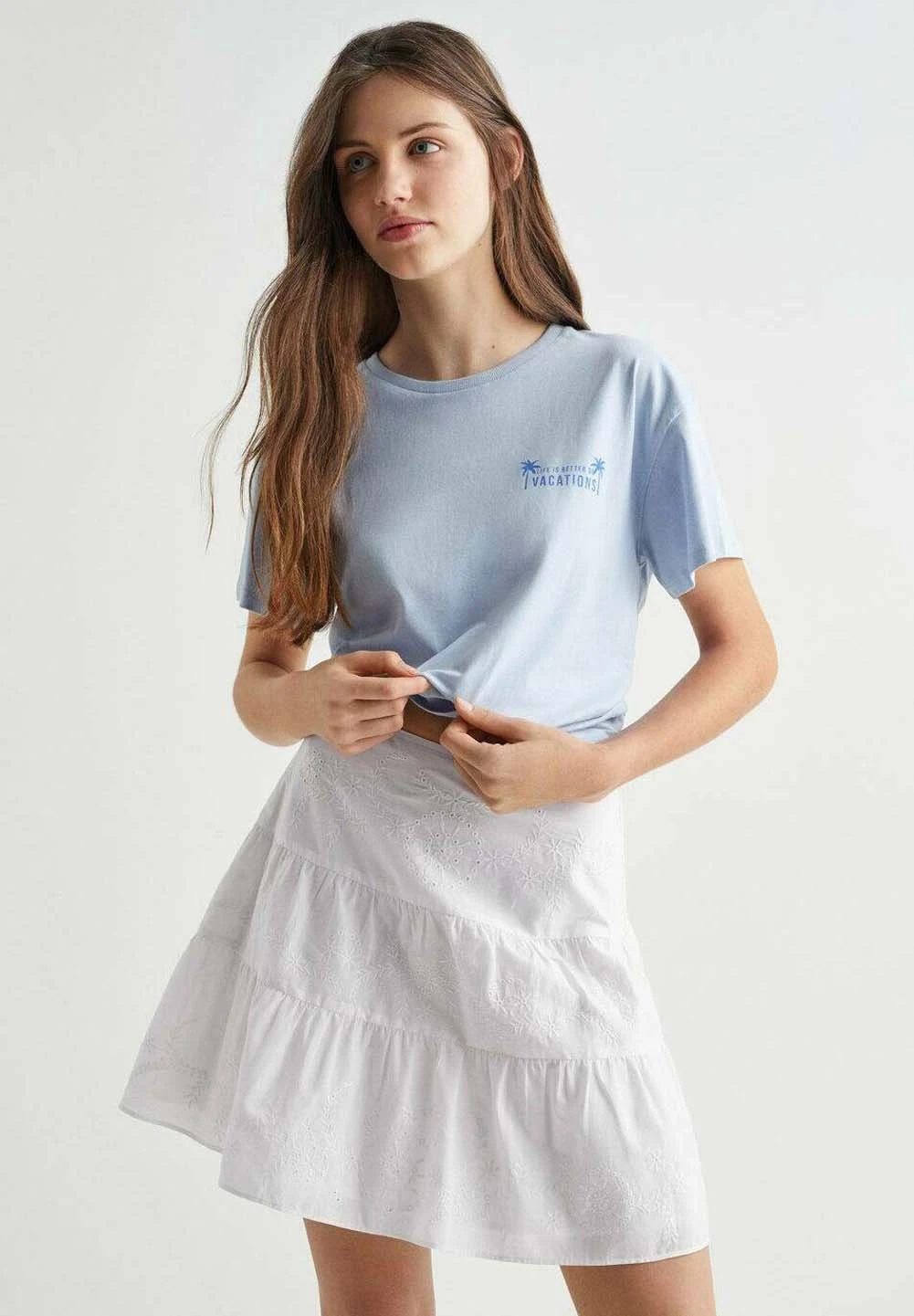 Mango Kids Vane - Jupe Trapèze - Weiß – Image 2