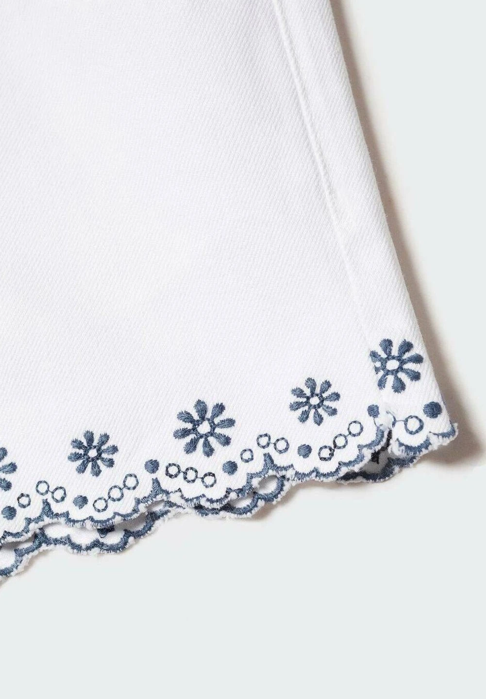 Mango Kids Short En Jean - Blanc â Image 3