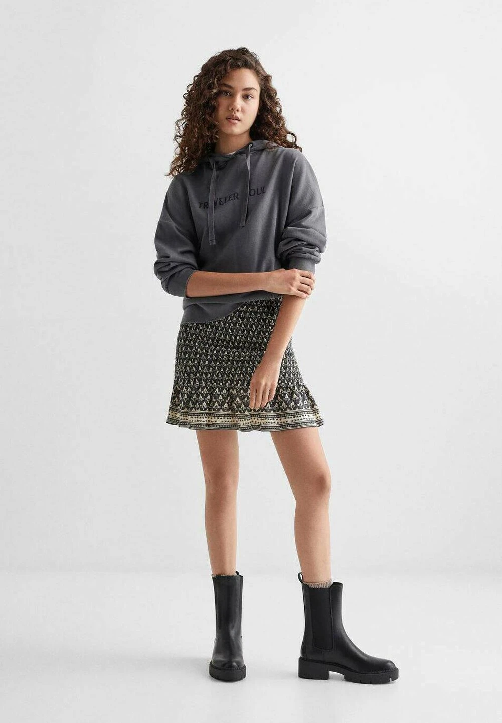 Mango Kids Traveler - Sweat À Capuche - Anthrazit