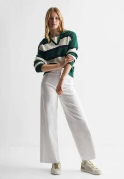 Mango Kids Seamless - Jean Flare - Blanc Cassé