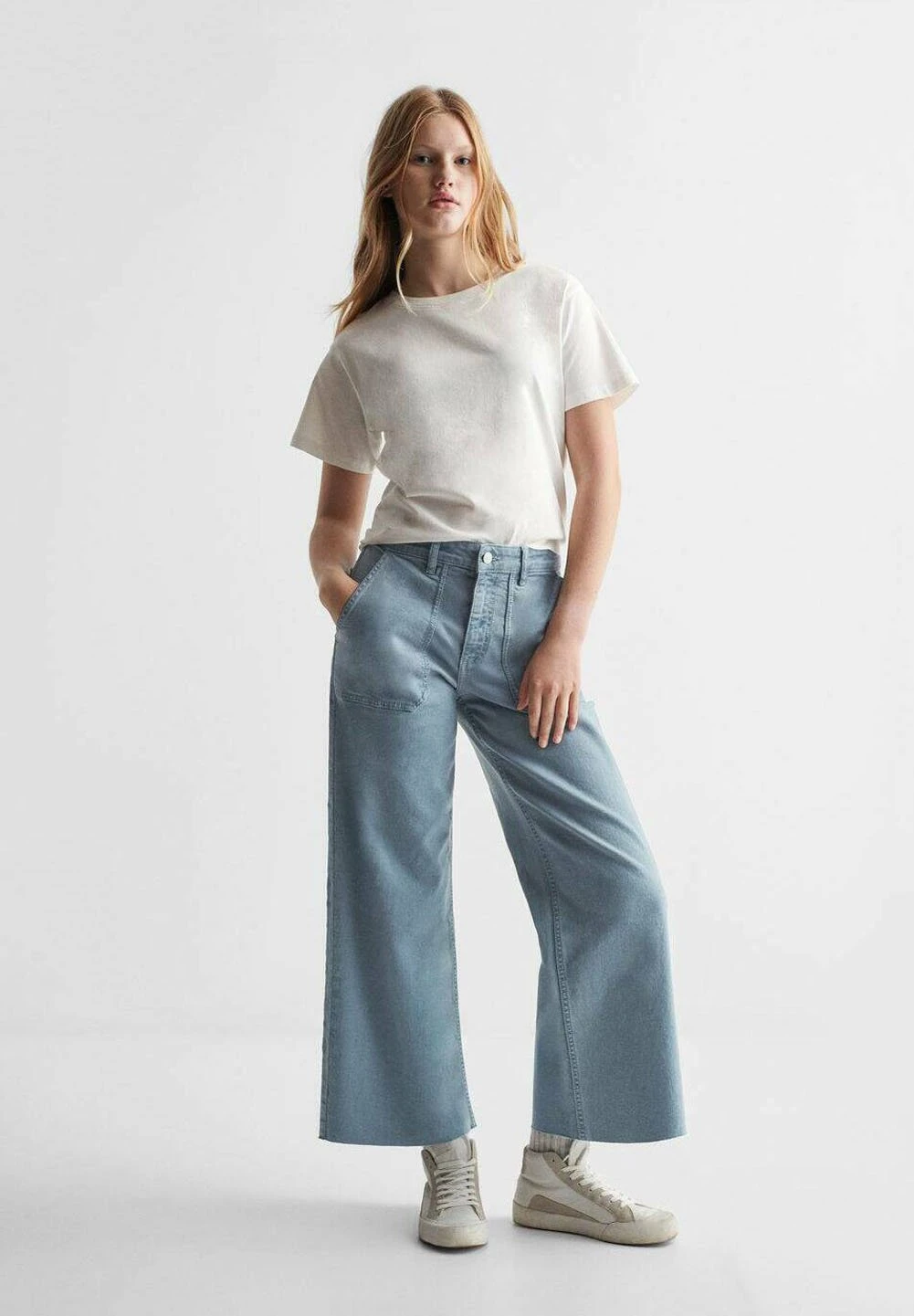 Mango Kids Utility - Jean Flare - Petrol Blue