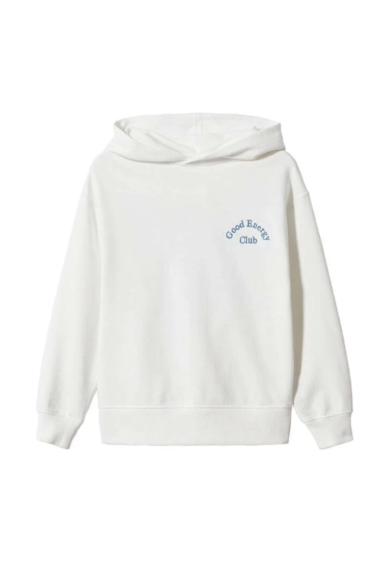 Mango Kids Club - Sweat À Capuche - Gebroken Wit