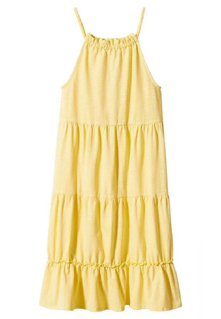 Mango Kids Merel - Robe En Jersey - Yellow