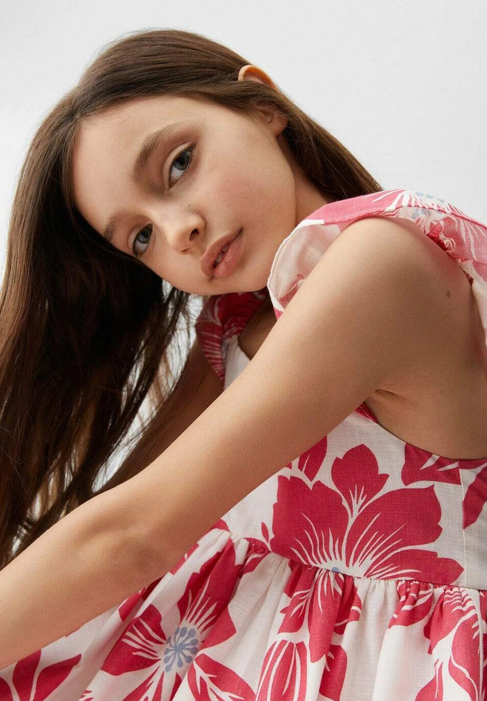 Mango Kids Andros - Robe De Jour - Jordbær – Image 3