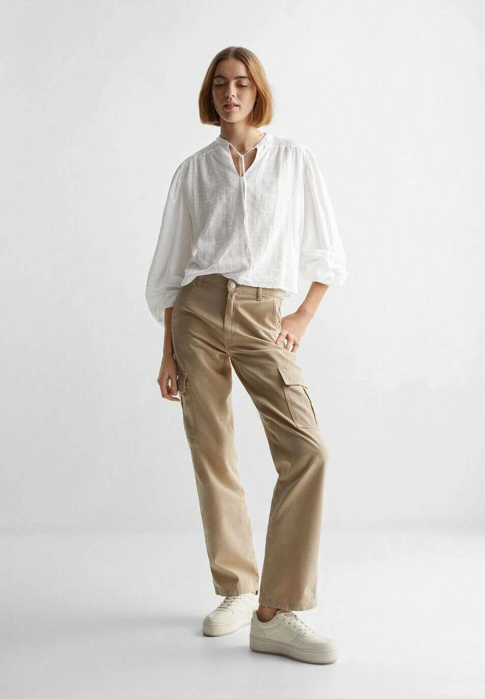 Mango Kids Sol - Blouse - Ecru