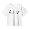 Mango Kids Vacay - T-Shirt Imprimé - Šedobílá