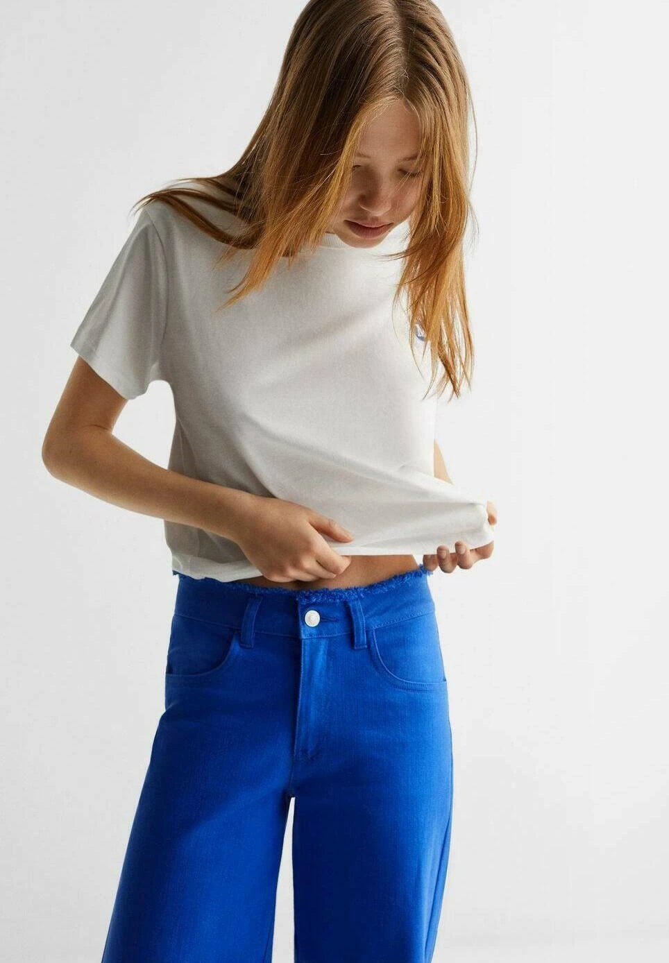 Mango Kids Frill - Jean Flare - Ink Blue â Image 4