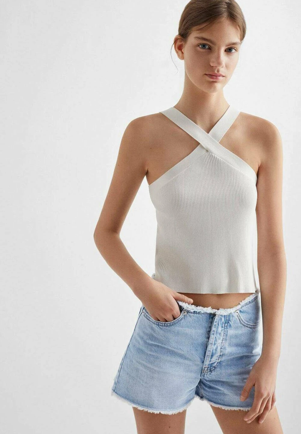 Mango Kids Short En Jean - Light Blue â Image 2