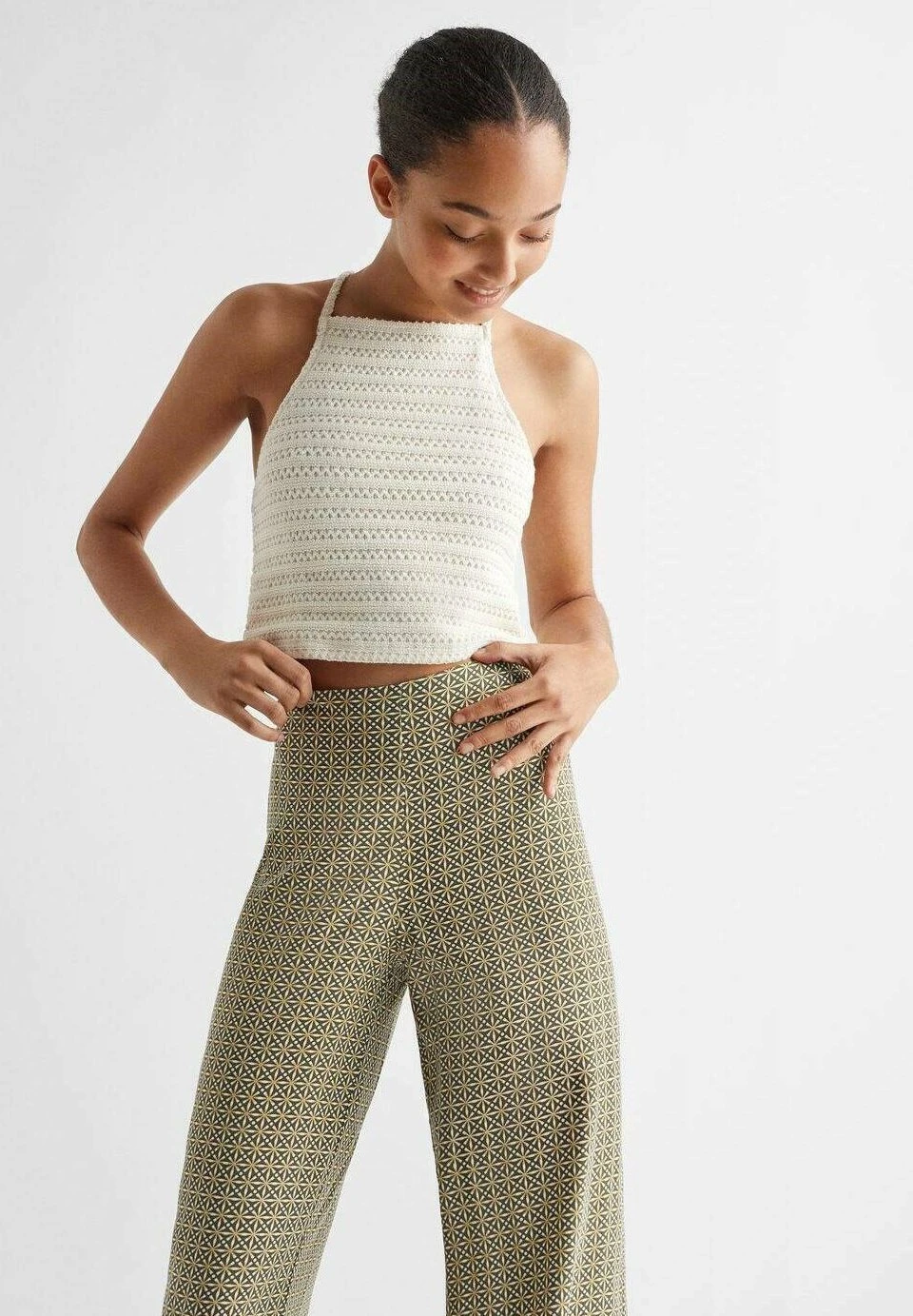 Mango Kids Roma - Pantalon Classique - Vert â Image 4