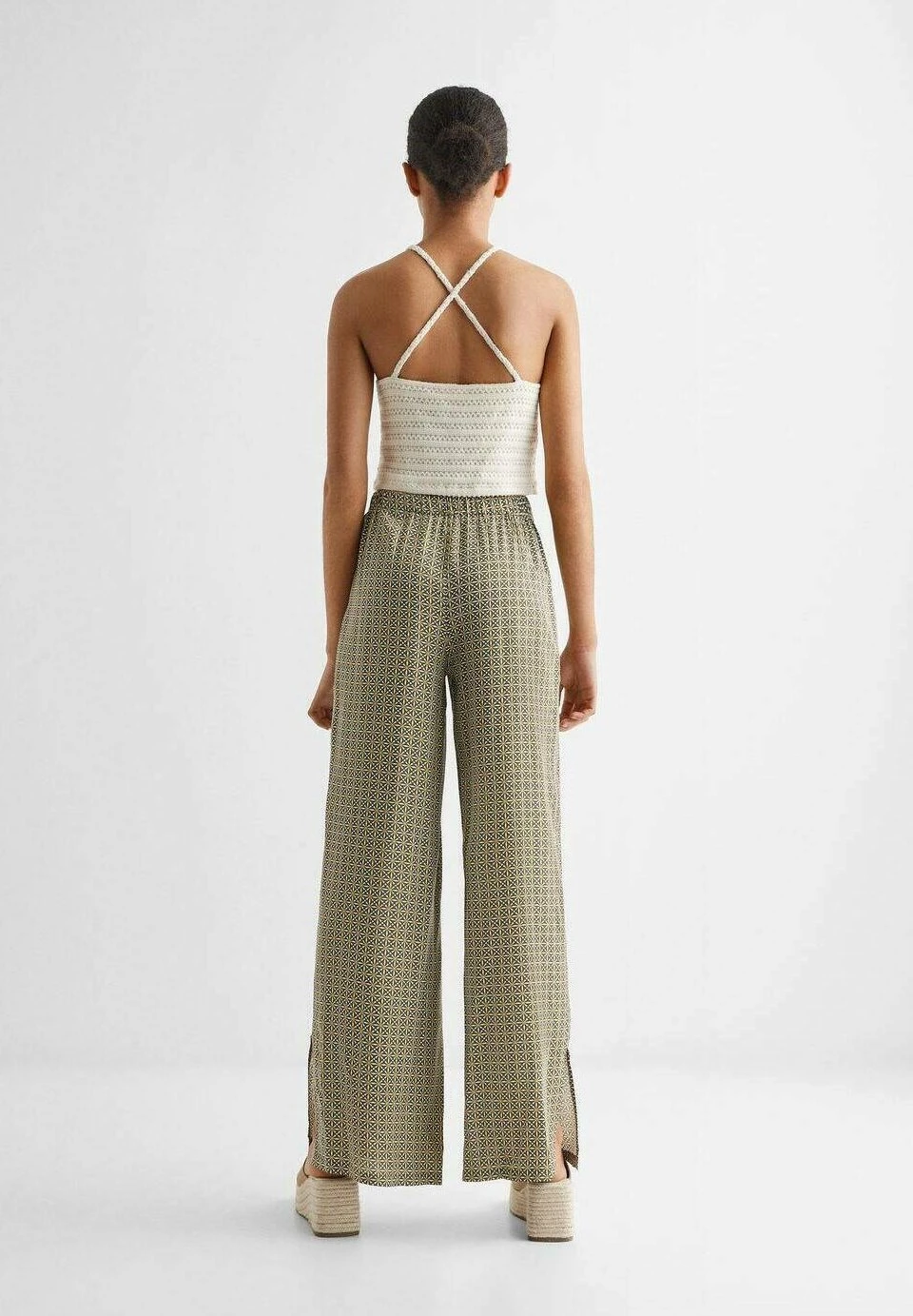 Mango Kids Roma - Pantalon Classique - Vert â Image 3