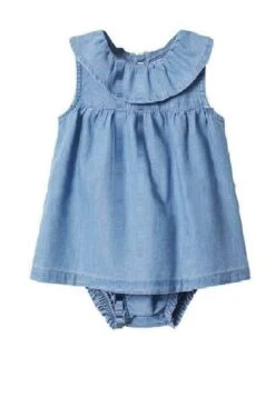 Mango Kids Texas - Robe En Jean - Middenblauw