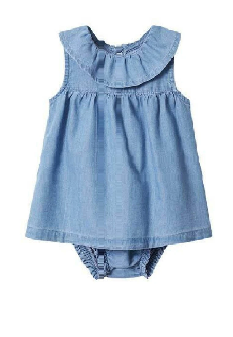 Mango Kids Texas - Robe En Jean - Middenblauw