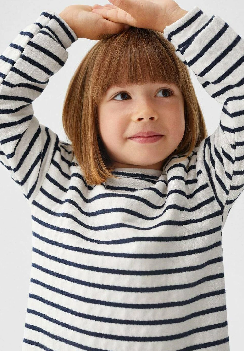 Mango Kids Stripesb - Robe Pull - Bleu Marine â Image 3