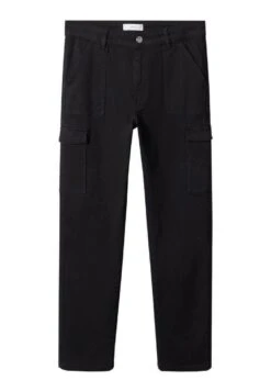 Mango Kids Slimcarg - Jean Droit - Noir