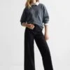 Mango Kids Seamless - Jean Flare - Noir