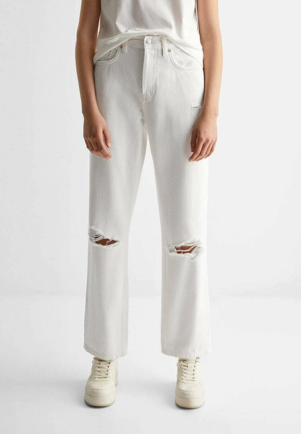 Mango Kids Mom - Jean Droit - Bianco Sporco â Image 2