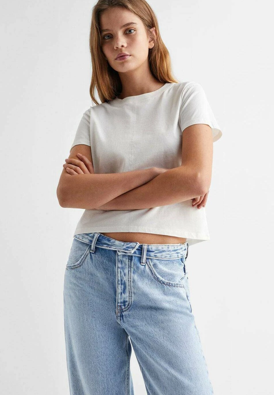 Mango Kids Turned - Jean Droit - Light Blue â Image 4