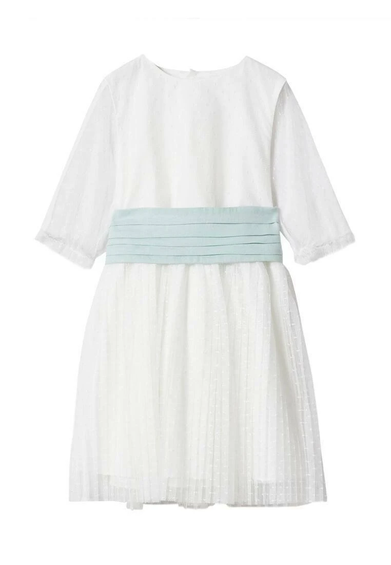 Mango Kids Luciab - Robe De Jour - Bianco Sporco