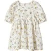 Mango Kids Mia - Robe De Jour - Vanilla