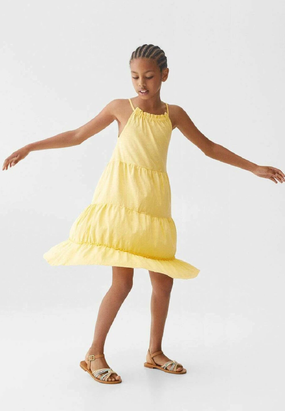 Mango Kids Merel - Robe En Jersey - Yellow â Image 2