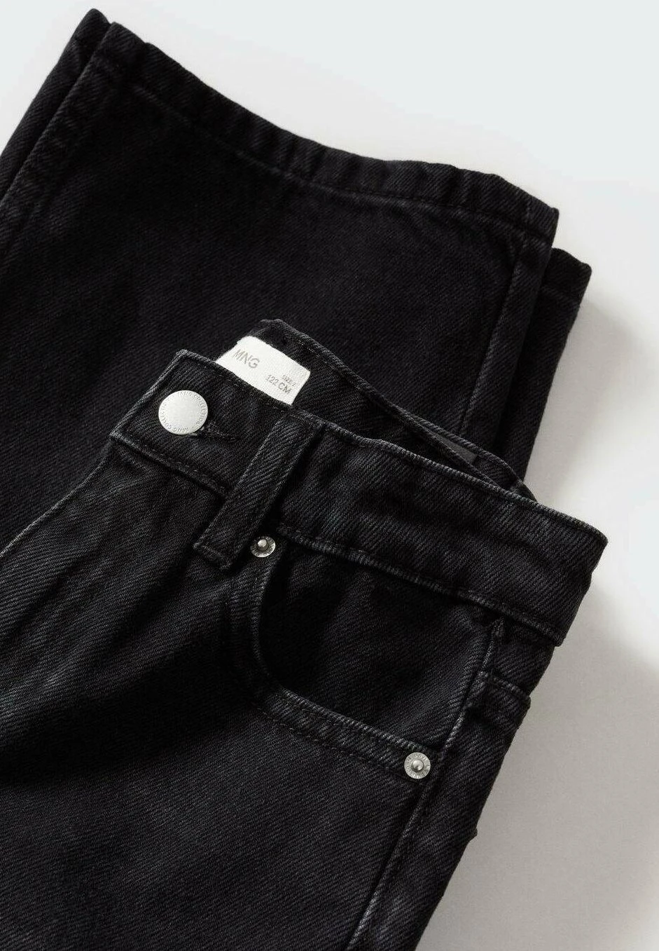 Mango Kids Culotte - Jean Droit - Black Denim â Image 3
