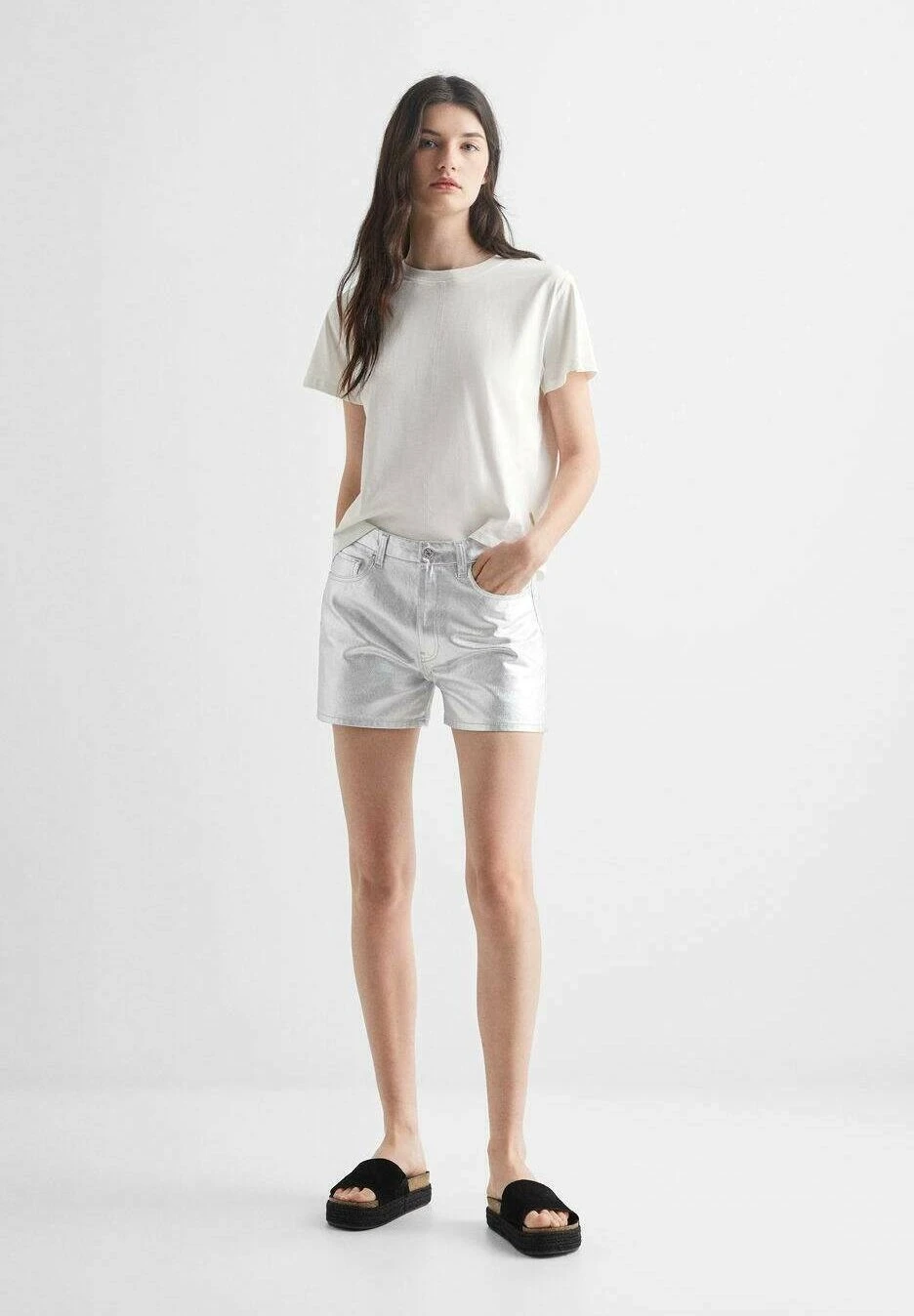 Mango Kids Short - Silber