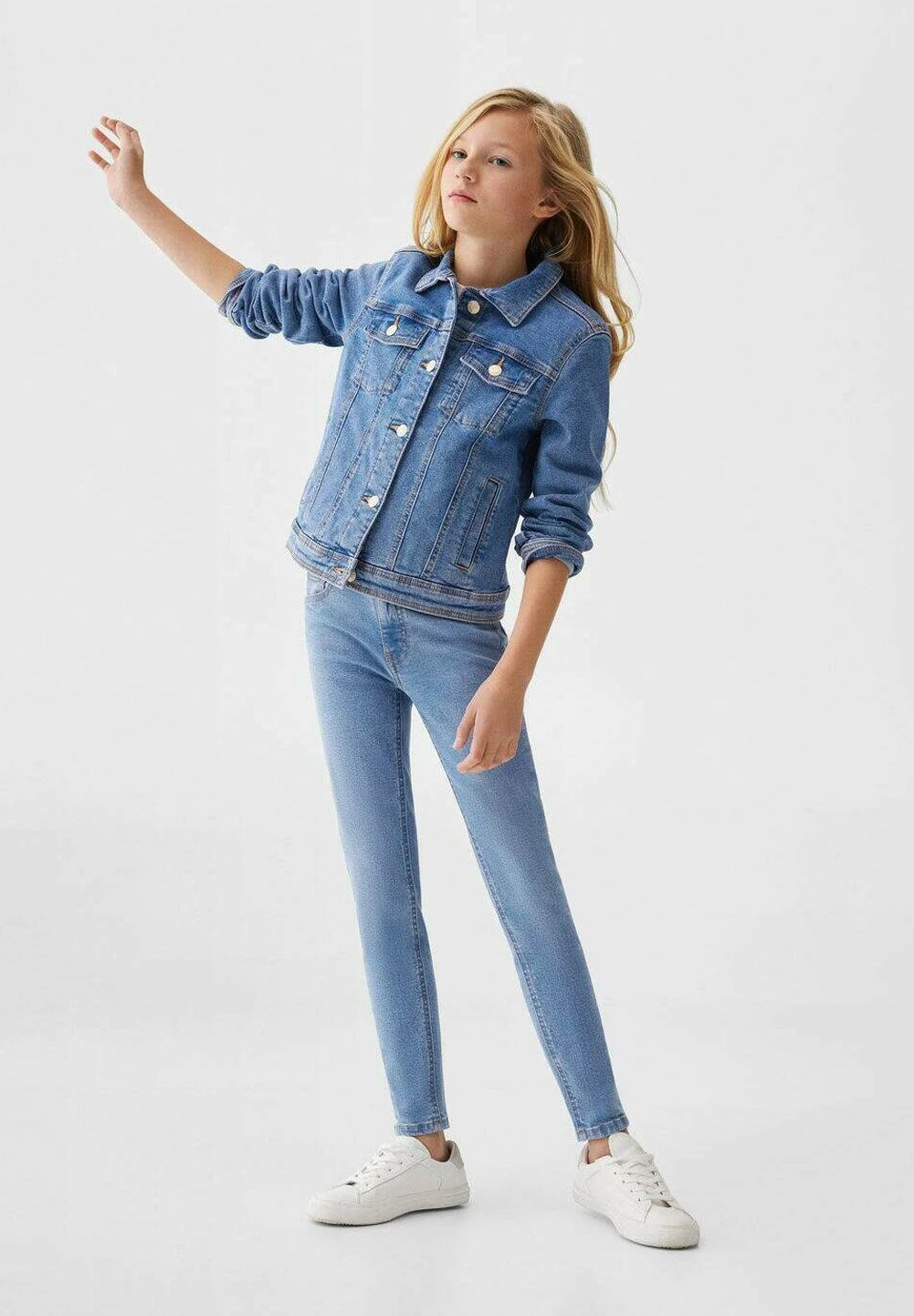 Mango Kids Allegra - Veste En Jean - Ćredni Niebieski