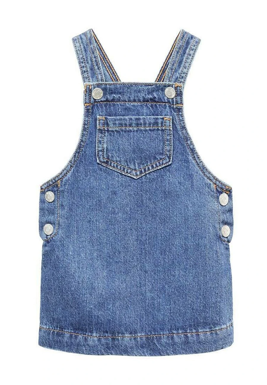 Mango Kids Paulab - Robe En Jean - Středně Modrá
