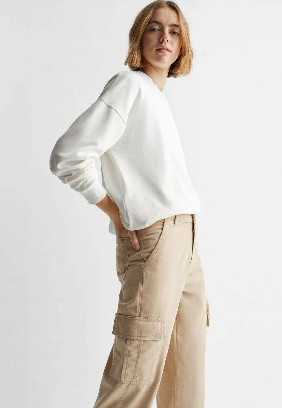 Mango Kids New - Pantalon Cargo - Beige â Image 4