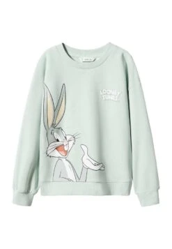 Mango Kids Bugs - Sweatshirt - Pastel Green