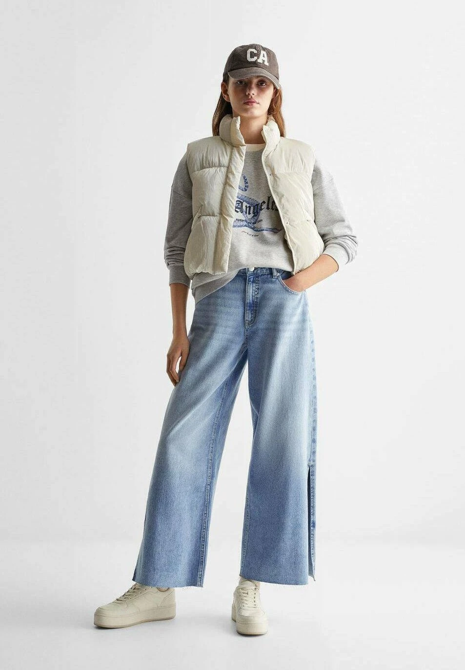 Mango Kids Culotte - Jean Flare - Bleach Blue â Image 2