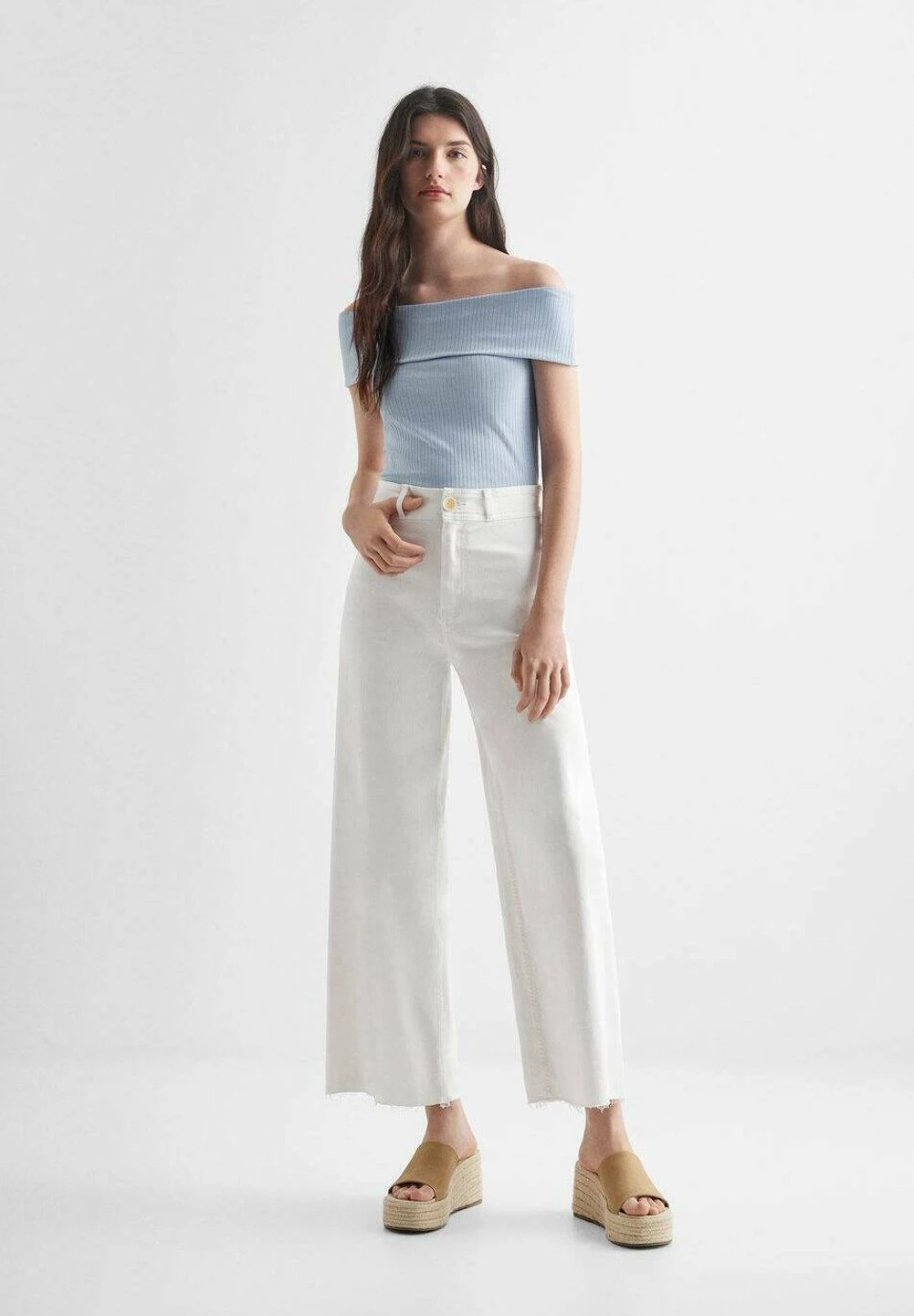 Mango Kids Shouldr2 - T-Shirt Basique - Bleu Ciel â Image 2