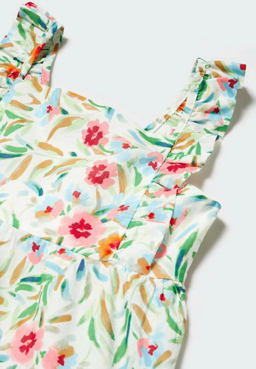 Mango Kids Acuarela - Robe De Jour - Green â Image 3