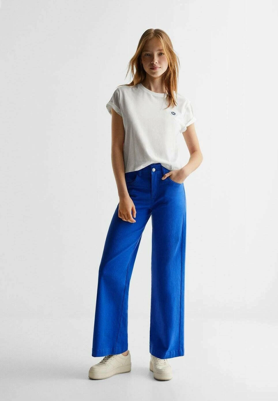 Mango Kids Frill - Jean Flare - Ink Blue â Image 2