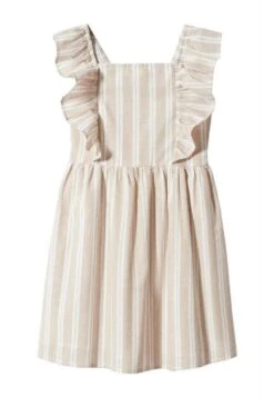 Mango Kids Giza - Robe De Jour - Beige