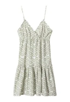 Mango Kids Sol - Robe De Jour - Pastel Green