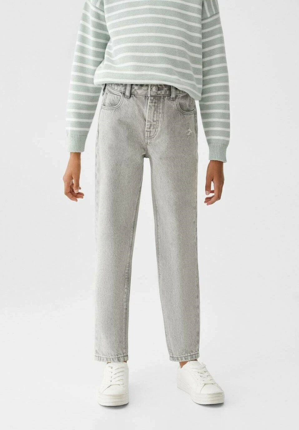 Mango Kids Mom - Jean Droit - Grijs Denim â Image 2