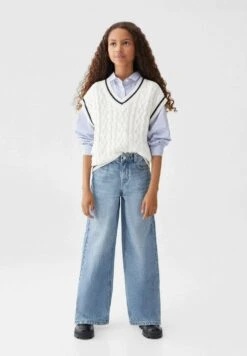 Mango Kids Wide5 - Jean Flare - Středně Modrá