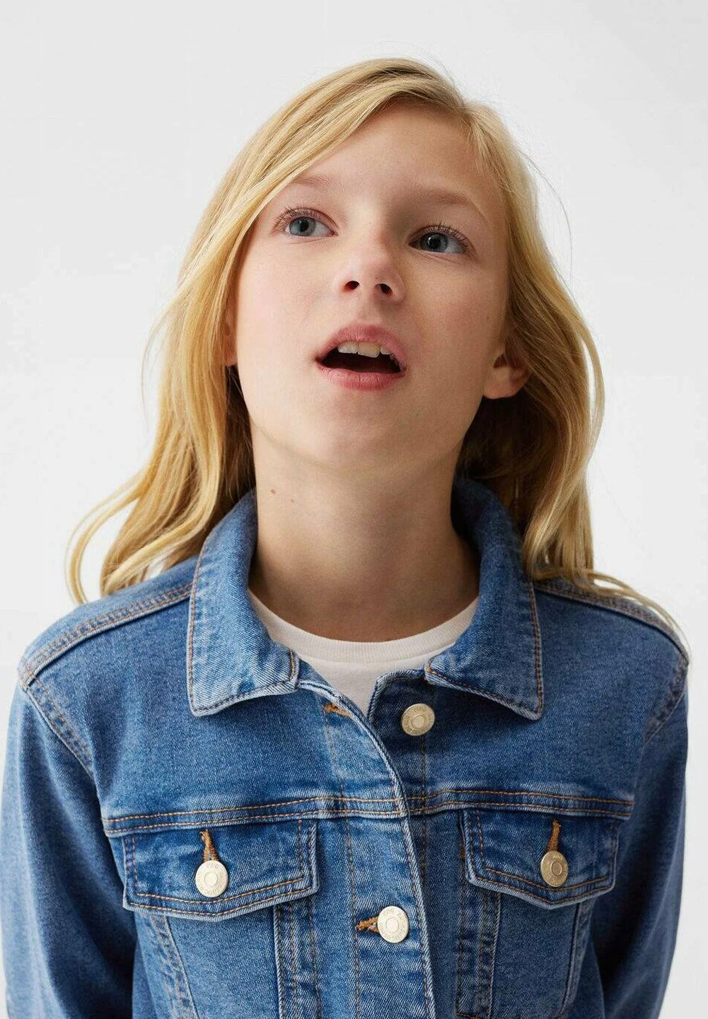 Mango Kids Allegra - Veste En Jean - Ćredni Niebieski â Image 4
