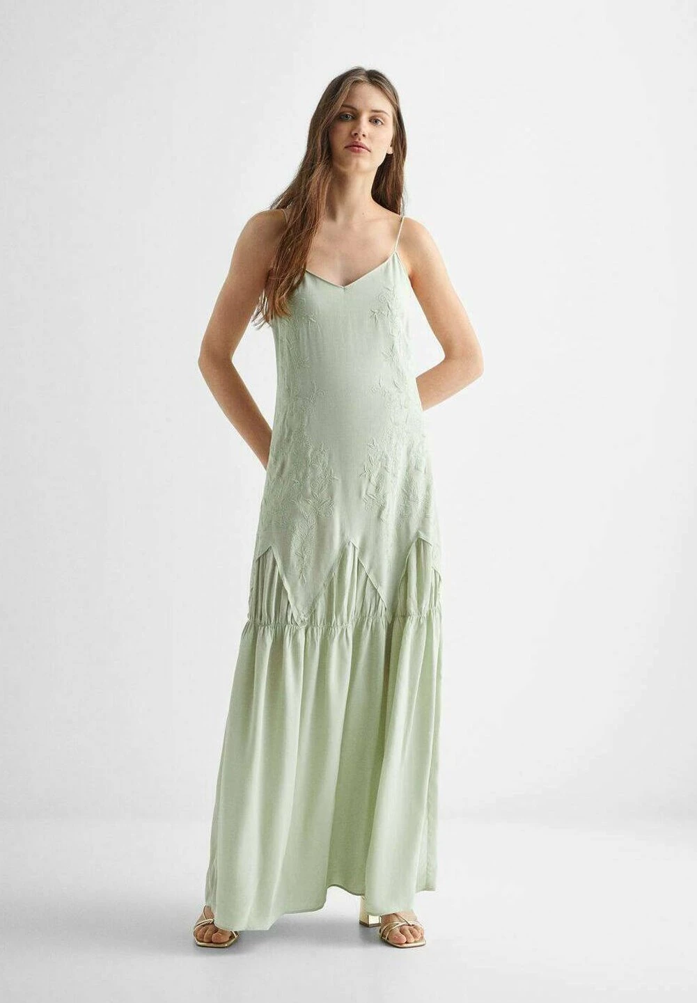 Mango Kids Angelina - Robe Longue - Green