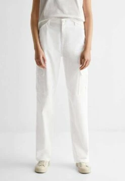 Mango Kids New - Pantalon Cargo - Off White