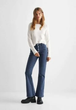 Mango Kids Holes - Pullover - Ecru