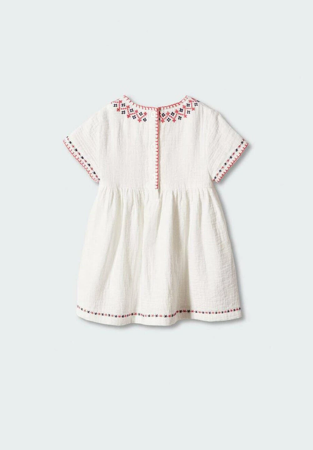 Mango Kids Simon - Robe De Jour - White â Image 2
