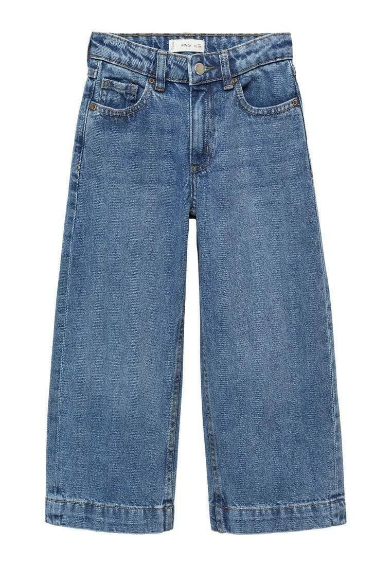 Mango Kids Culotte - Jean Flare - Bleu Foncé