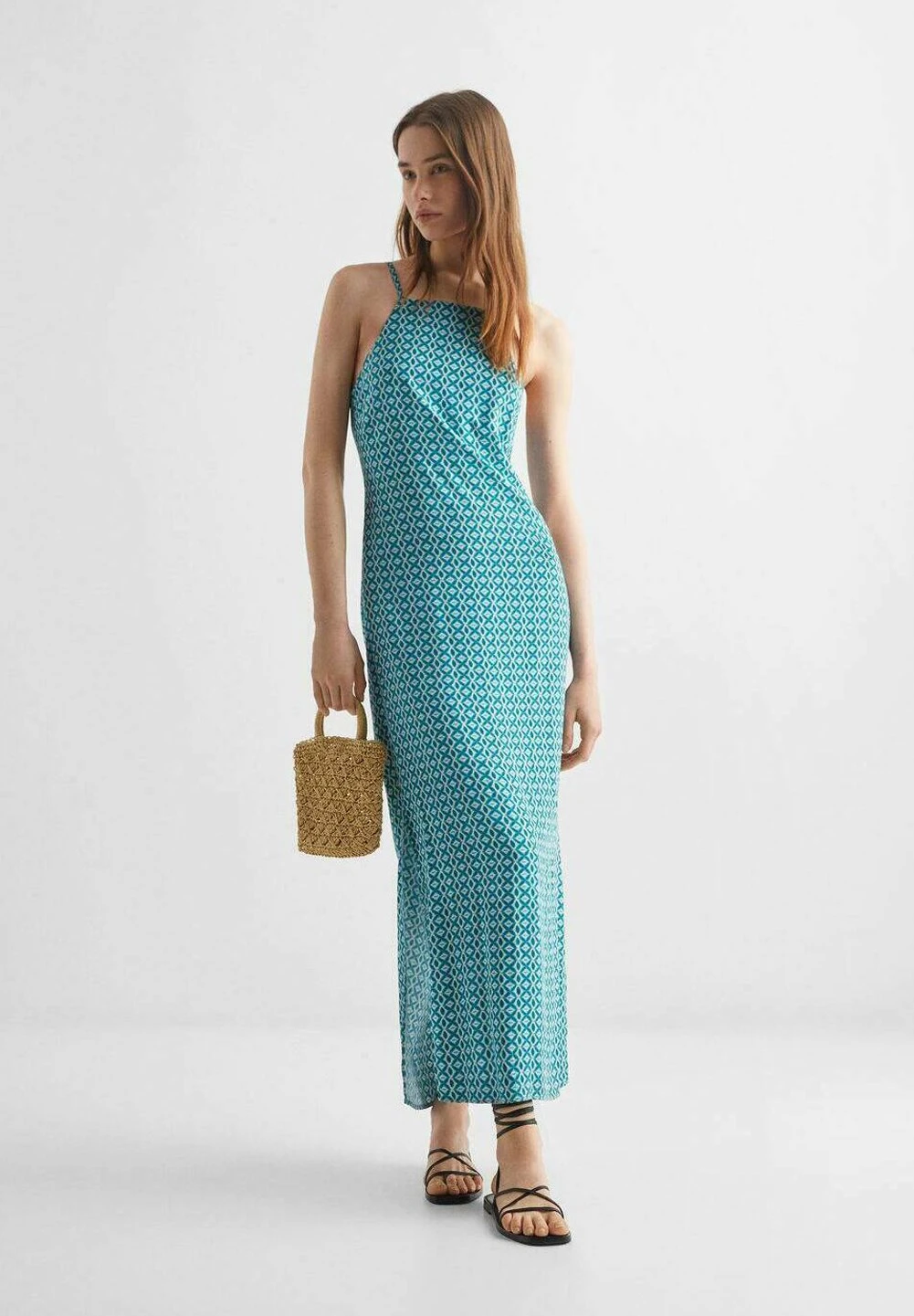 Mango Kids Gina - Robe Longue - Zelená