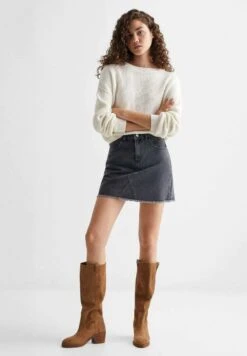 Mango Kids Jupe Trapèze - Denim Grey