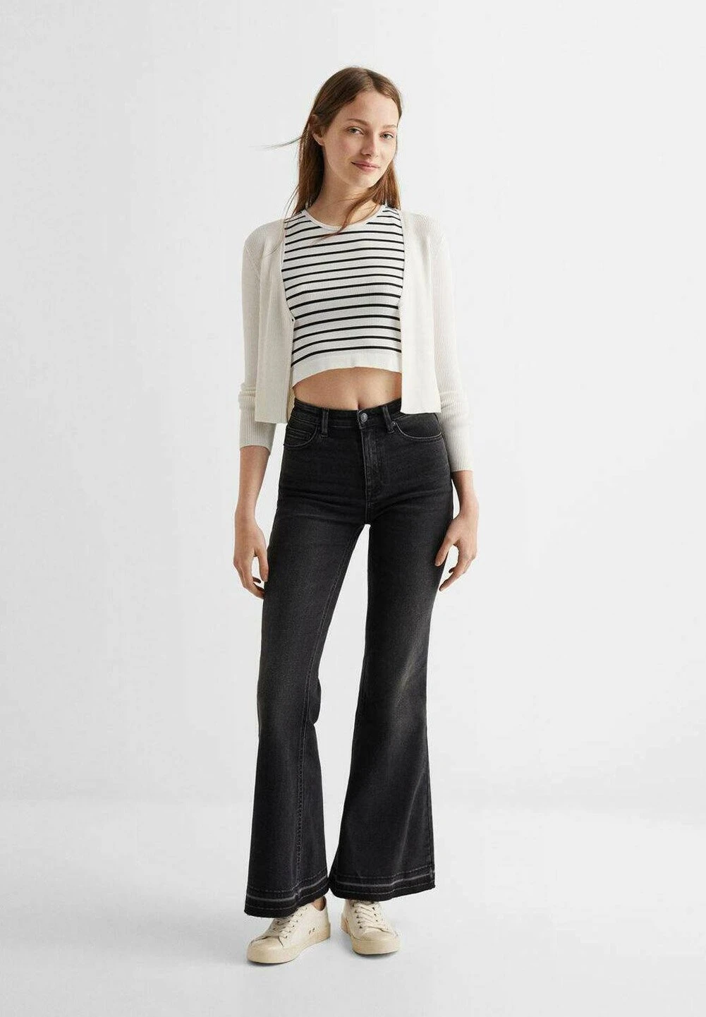 Mango Kids Openflar - Jean Flare - Black Denim â Image 2