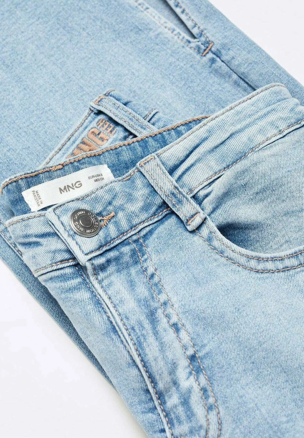 Mango Kids Slitflar - Jean Flare - Bleu Clair â Image 2